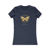 BUTTERFLY AND A CIRCLE  Women's Favorite Tee T-Shirt Printify S Navy 