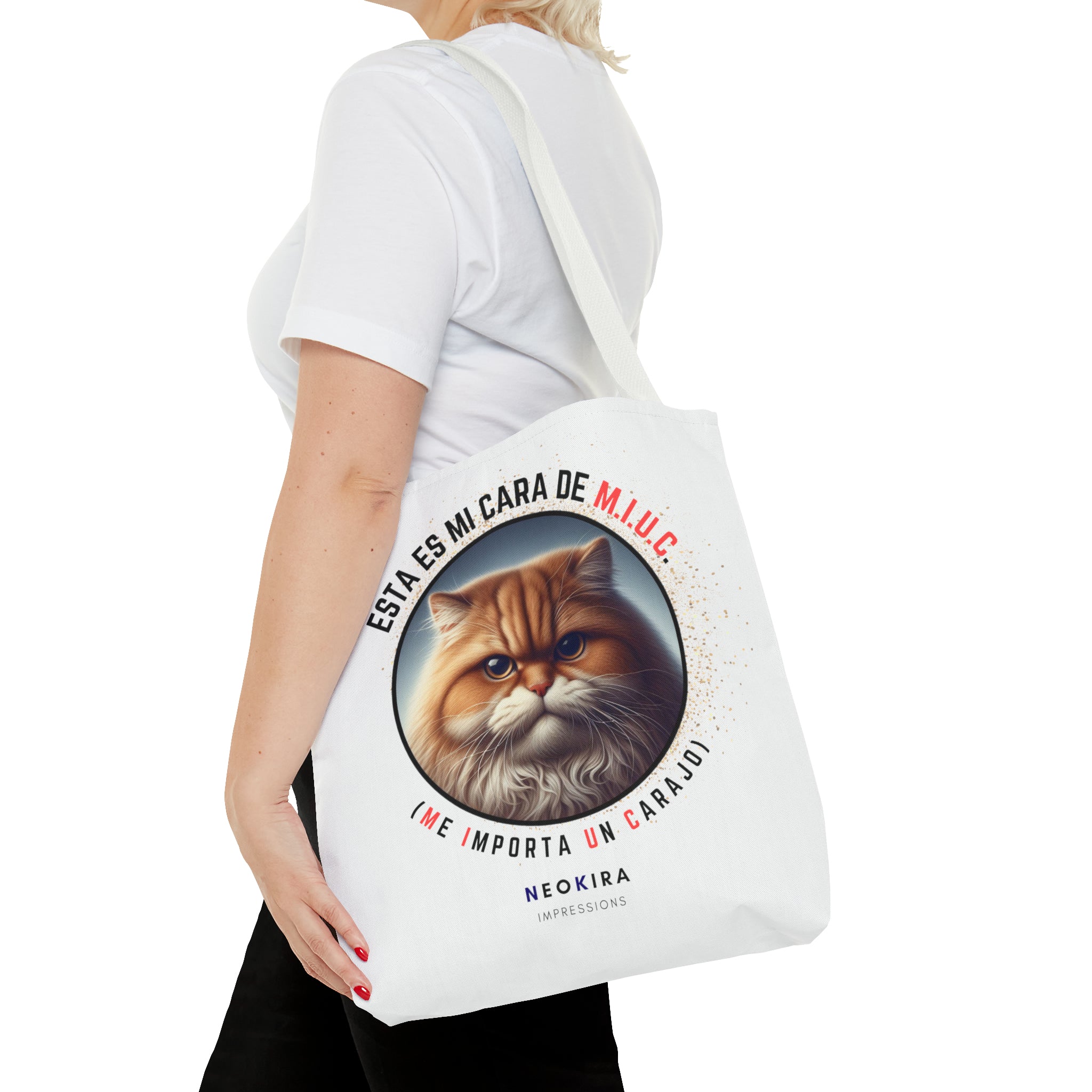 MIUC CAT Tote Bag Tote Bag Printify   