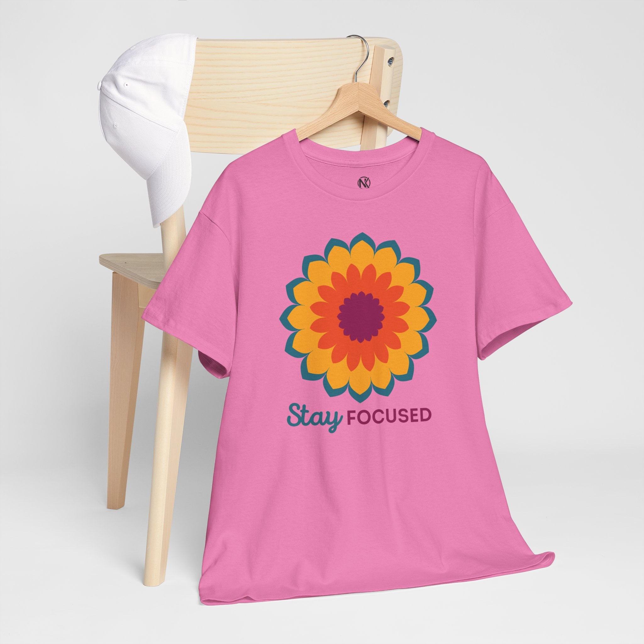 STAY FOCUSED Unisex Heavy Cotton Tee T-Shirt Printify   