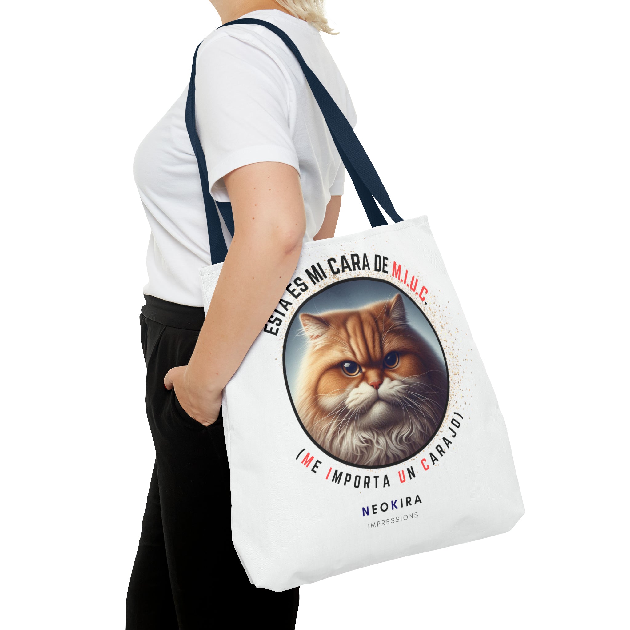 MIUC CAT Tote Bag Tote Bag Printify   