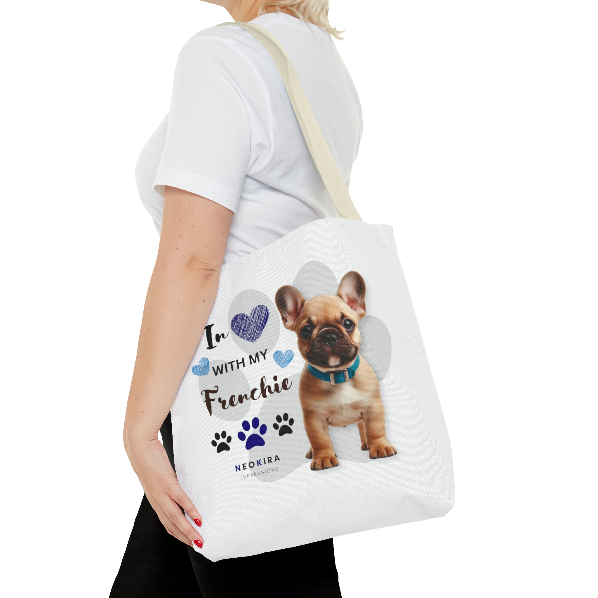 FRENCHIE Tote Bag Tote Bag Printify 16