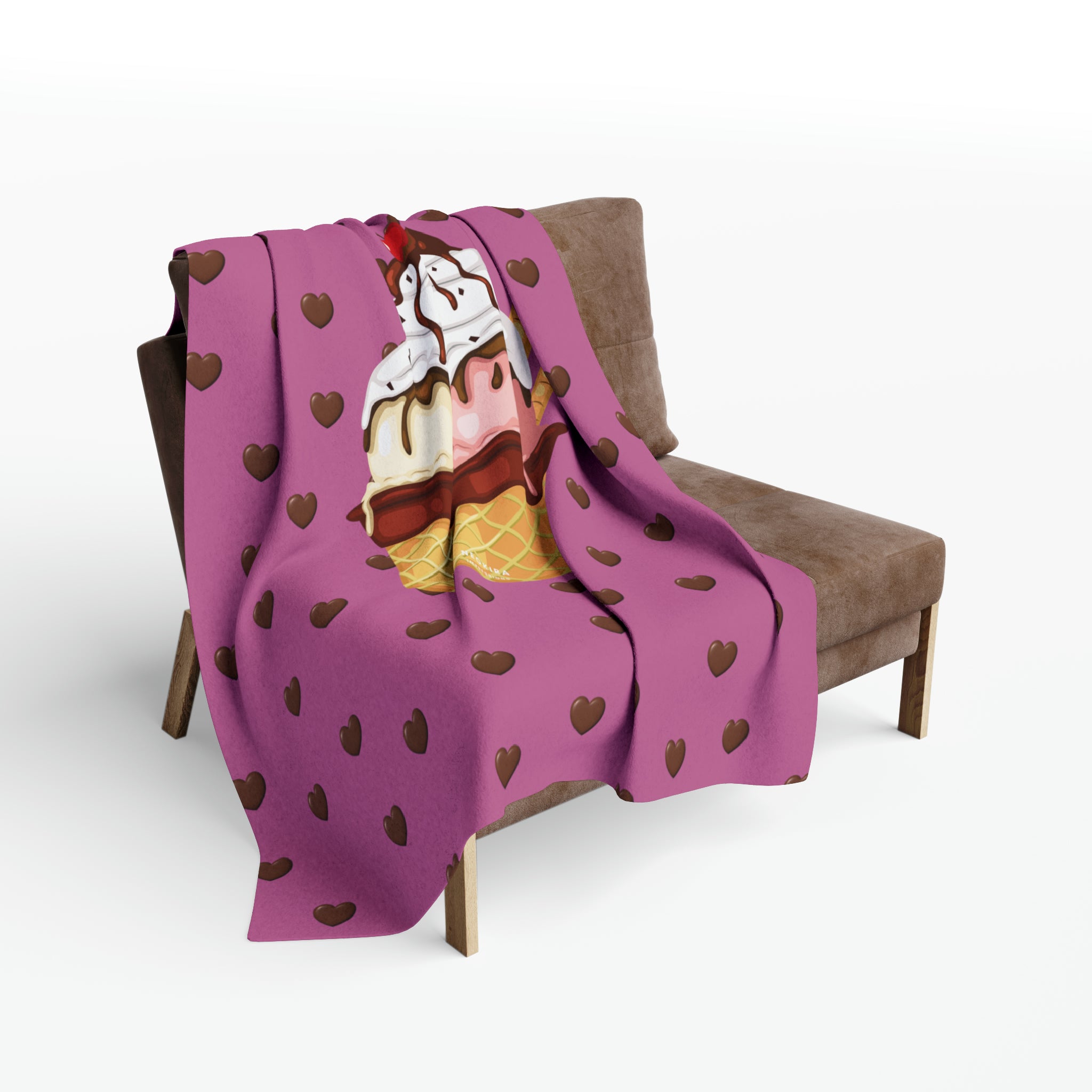 SUNDAE Arctic Fleece Blanket Blanket Printify   