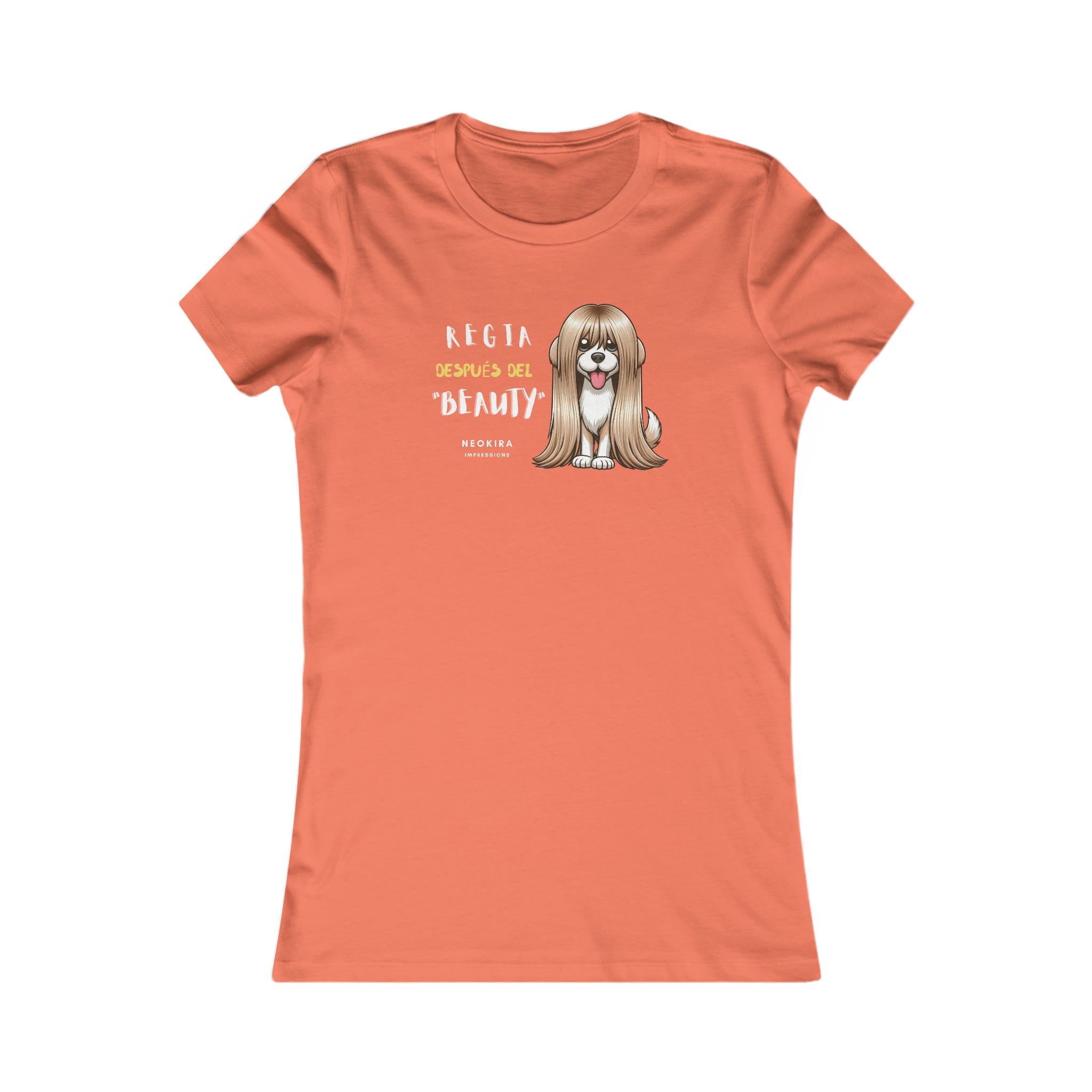 REGIA DESPUES DEL BEAUTY Women's Favorite Tee T-Shirt Printify S Coral 