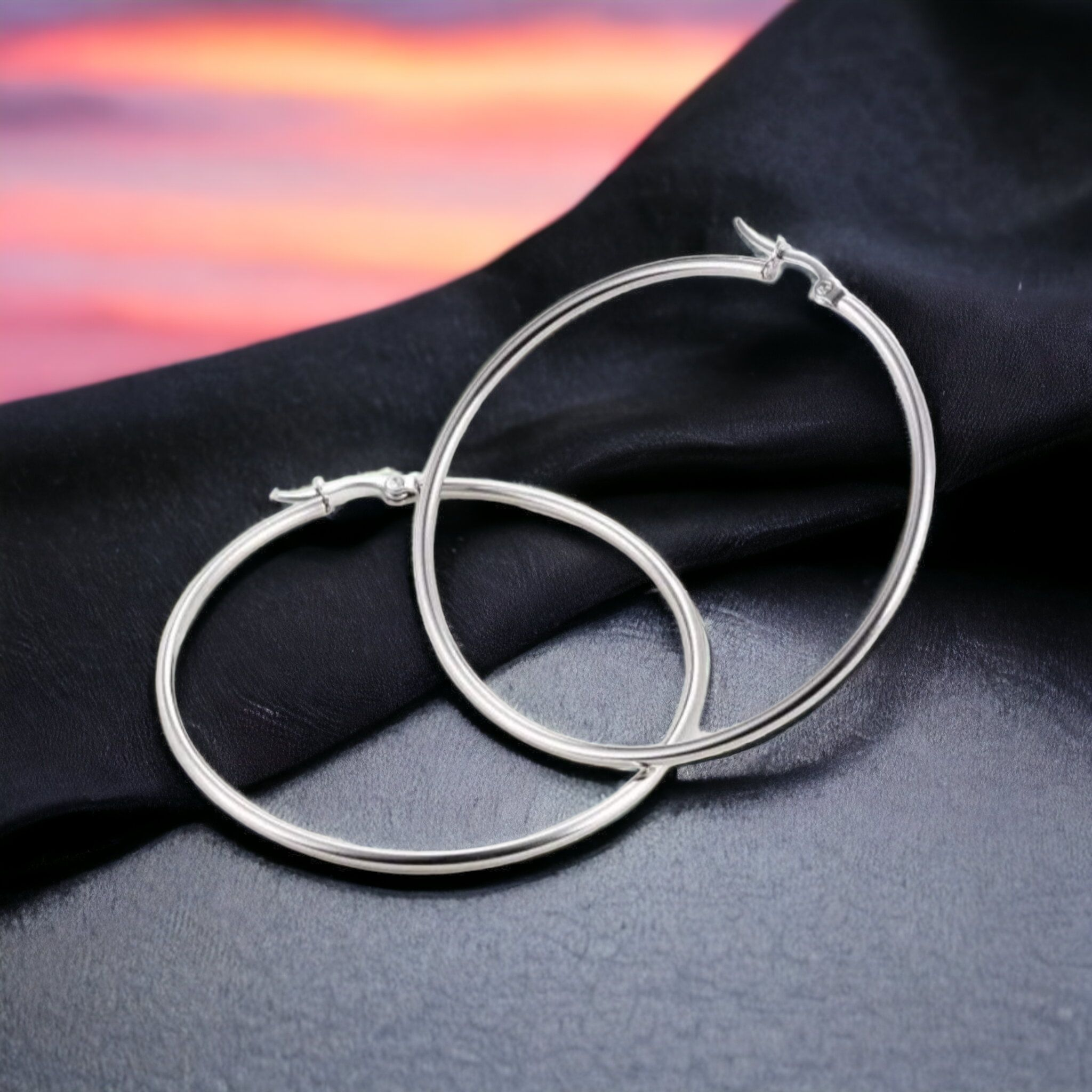 PLAIN AND SIMPLE Hoop Earrings NeoKira Unlimited   