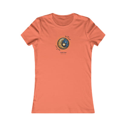 MOON AND STAR (FRONT AND BACK PRINT) Women's Favorite Tee T-Shirt Printify S Coral 