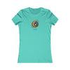 MOON AND STAR (FRONT AND BACK PRINT) Women's Favorite Tee T-Shirt Printify S Teal 