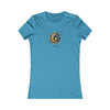 MOON AND STAR (FRONT AND BACK PRINT) Women's Favorite Tee T-Shirt Printify S Aqua 