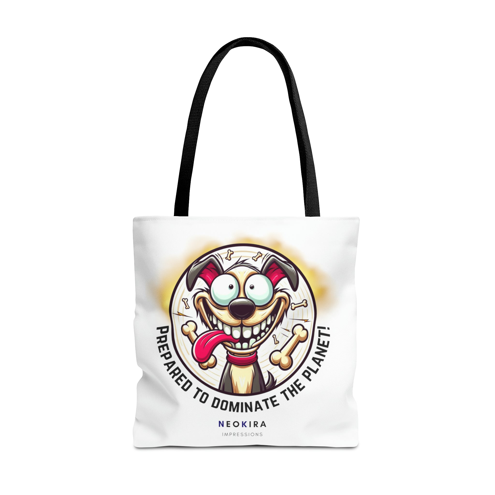 PREPARED TO DOMINATE THE PLANET Tote Bag Tote Bag Printify 18