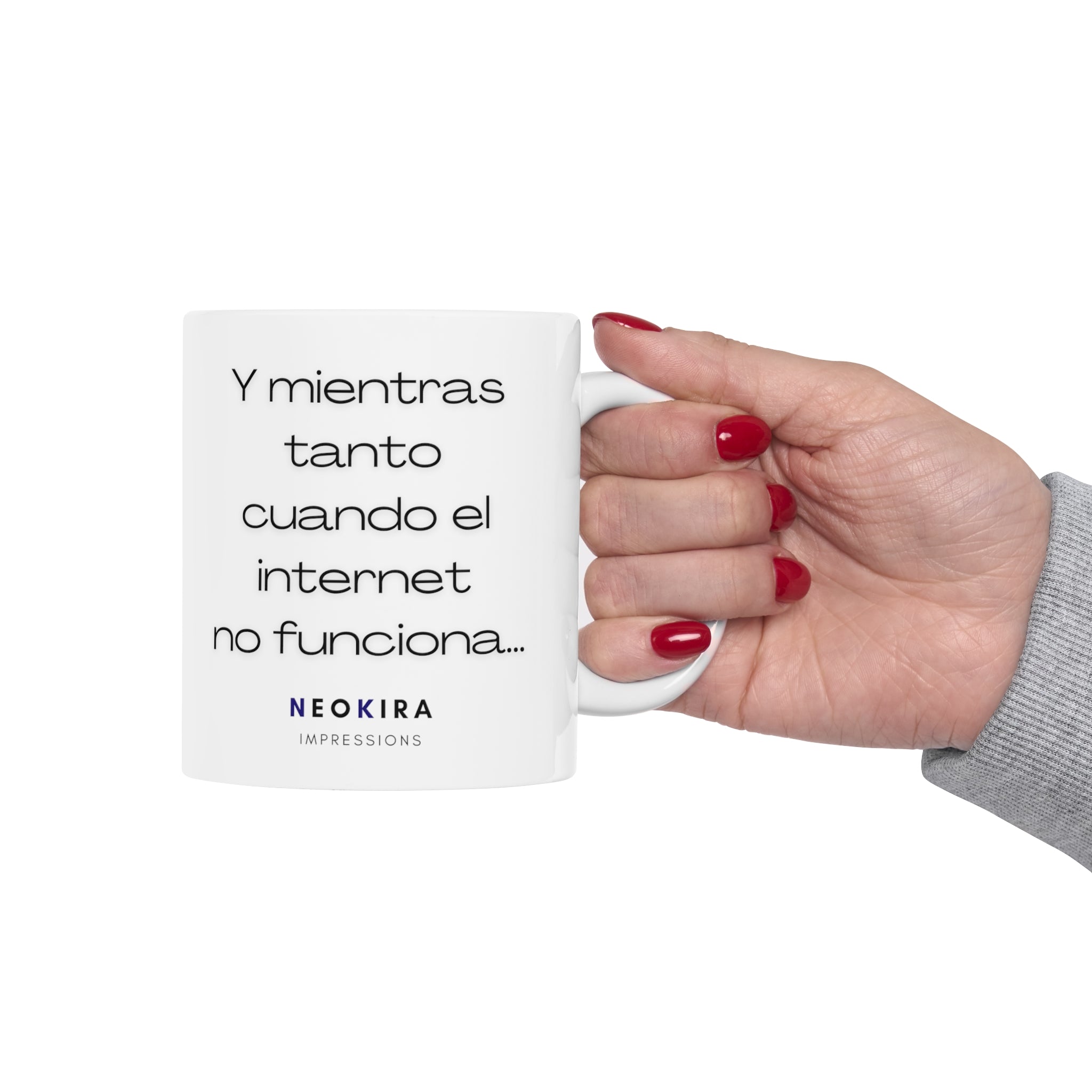 CUANDO EL INTERNET NO FUNCIONA Ceramic Mug 11oz 11oz Mug Printify   