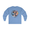 SATO POWER Men Ultra Cotton Long Sleeve Tee Long-sleeve Tee Printify S Carolina Blue 