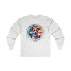 SATO POWER Men Ultra Cotton Long Sleeve Tee Long-sleeve Tee Printify S White 