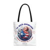 YO SERIA BORINCANA AUNQUE... Tote Bag Tote Bag Printify 18" × 18'' Black 