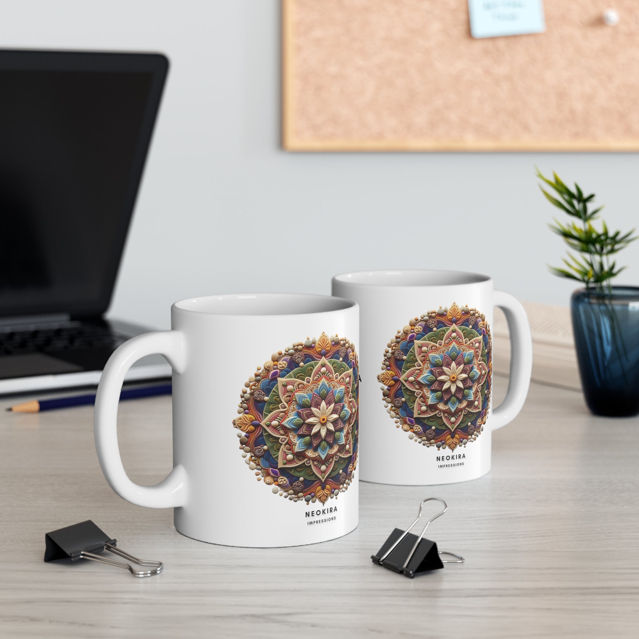 MANDALA Ceramic Mug 11oz 11oz Mug Printify   