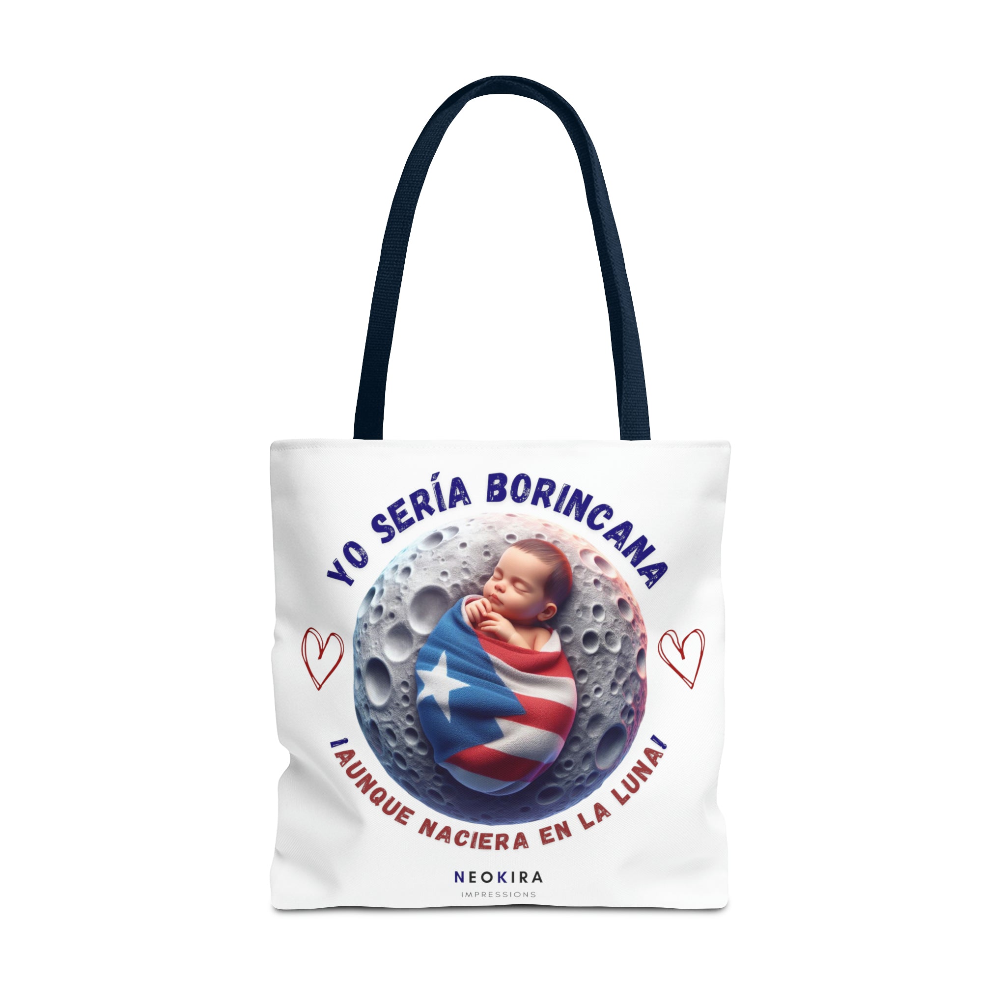 YO SERIA BORINCANA AUNQUE... Tote Bag Tote Bag Printify 18