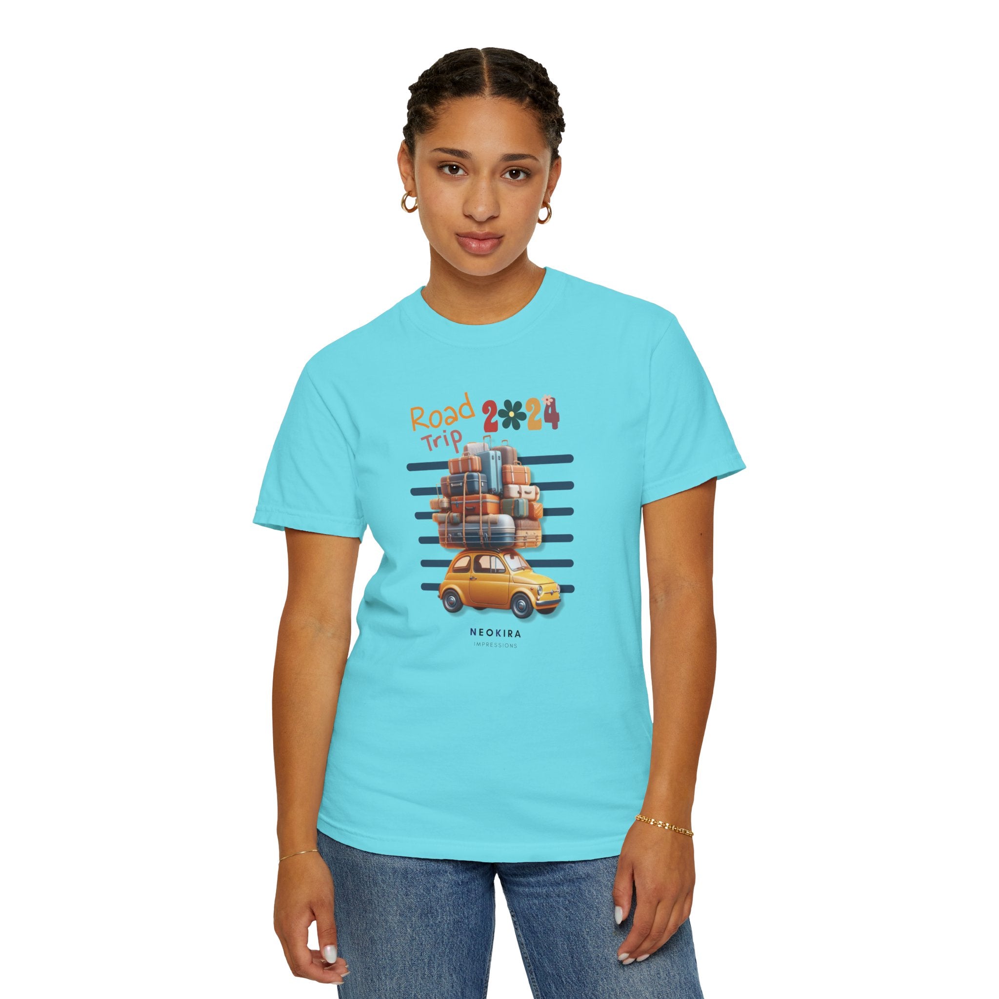 ROAD TRIP Unisex Garment-Dyed T-shirt T-Shirt Printify   