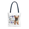 FRENCHIE Tote Bag Tote Bag Printify   