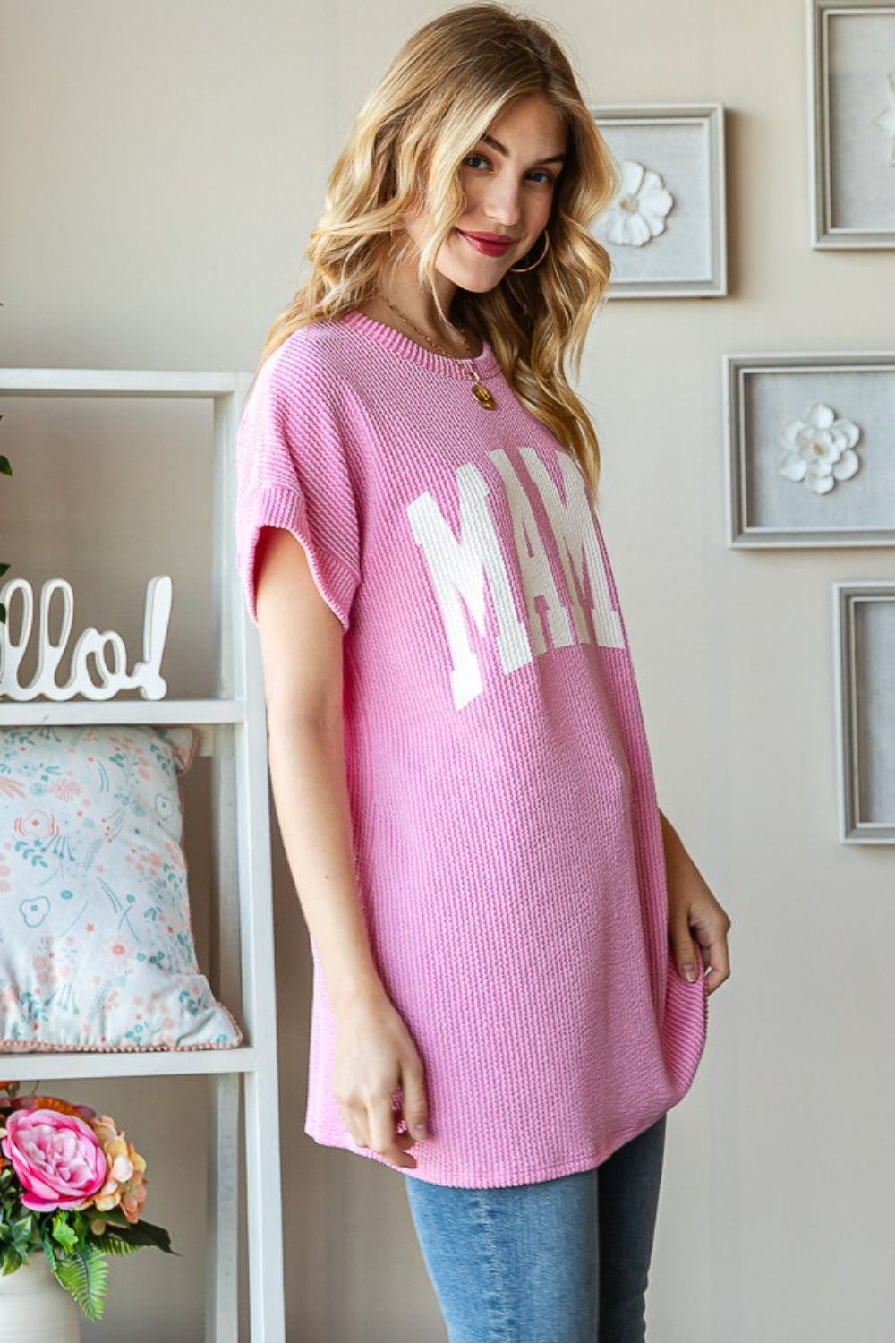 Heimish Full Size Letter Graphic Short Sleeve T-Shirt - NeoKira Unlimited