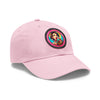 ICE CREAM Dad Hat with Leather Patch (Round) Caps Printify   