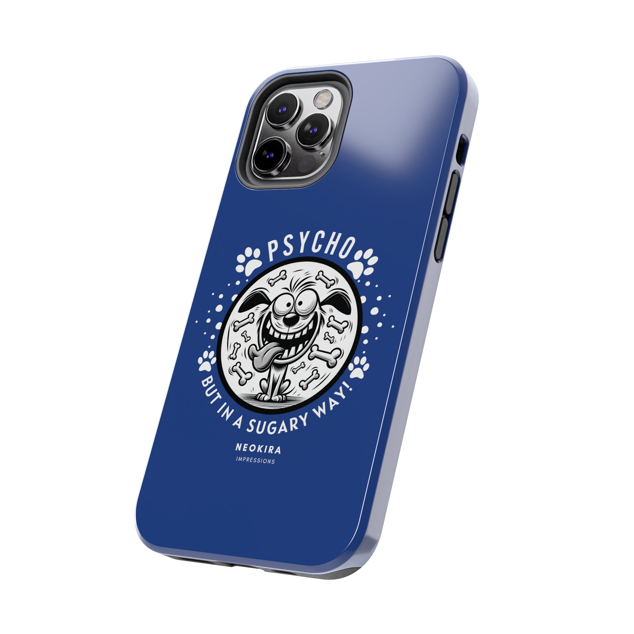 PSYCHO DOG (BLUE) Tough Phone Cases Phone Case Printify   