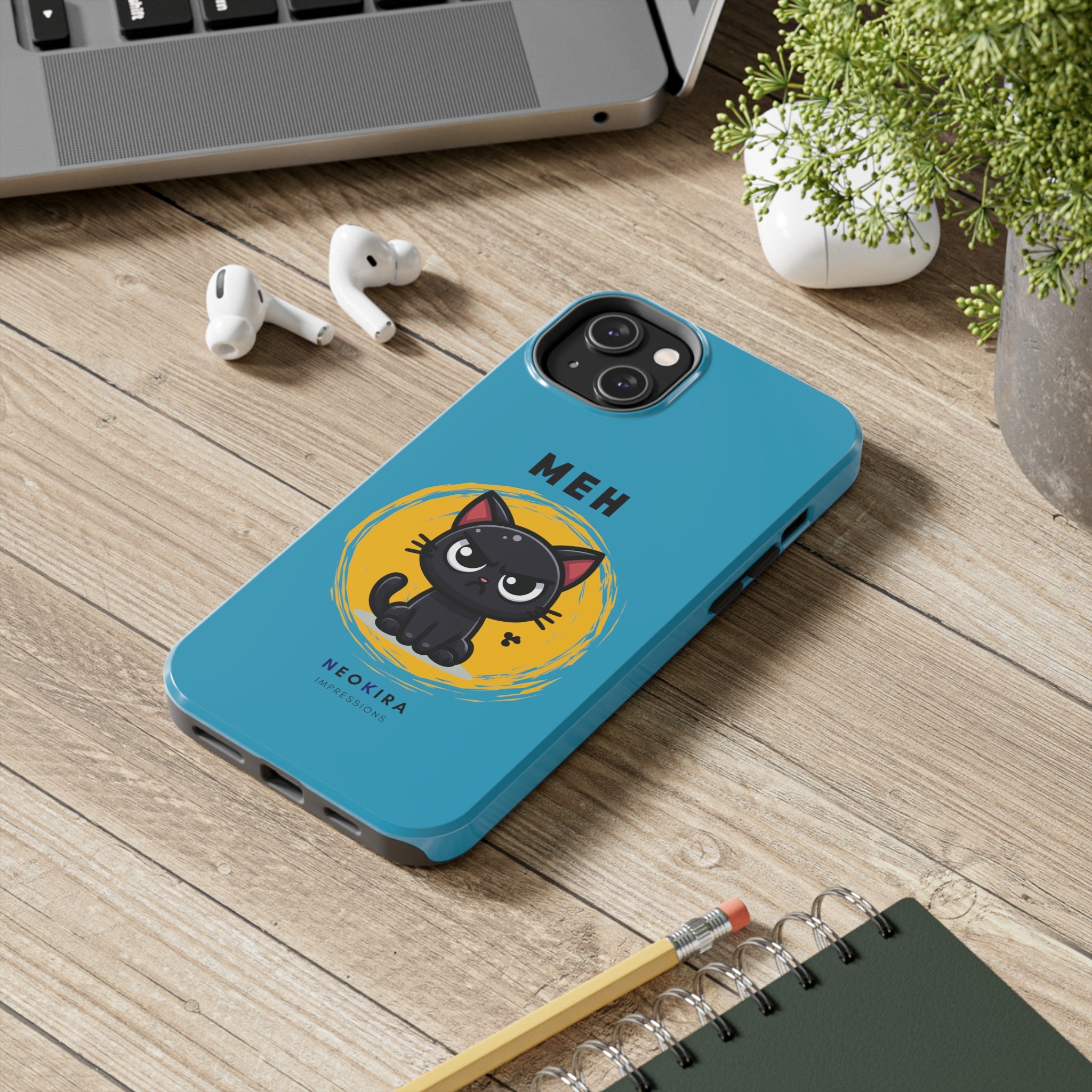 MEH (BLUE) Tough Phone Cases Phone Case Printify iPhone 14 Plus  