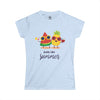 FEELS LIKE SUMMER Women's Softstyle Tee T-Shirt Printify Light Blue S 