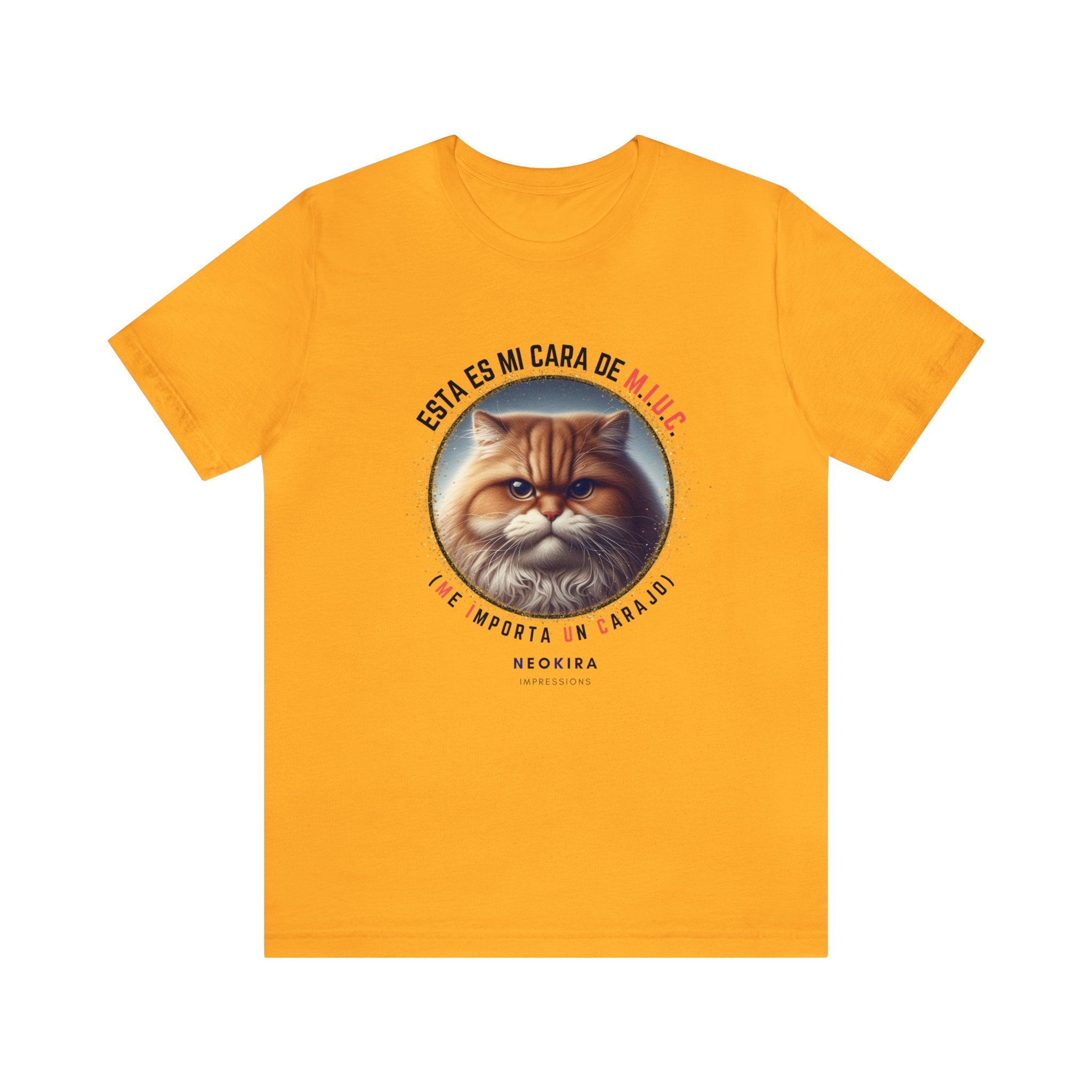 MIUC CAT Unisex Jersey Short Sleeve Tee T-Shirt Printify Gold XS 