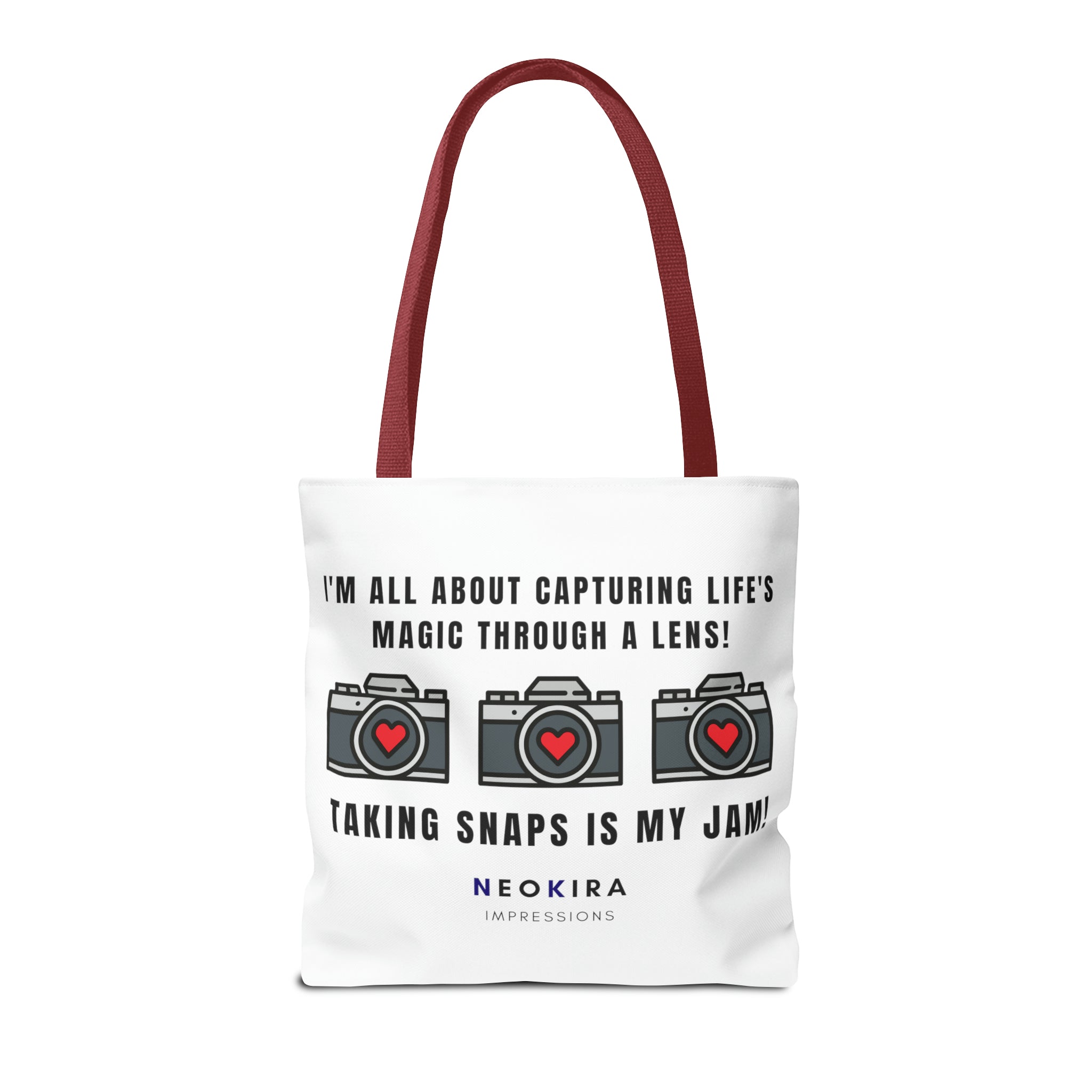 TAKING SNAPS IS MY JAM Tote Bag Tote Bag Printify   