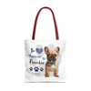 FRENCHIE Tote Bag Tote Bag Printify   