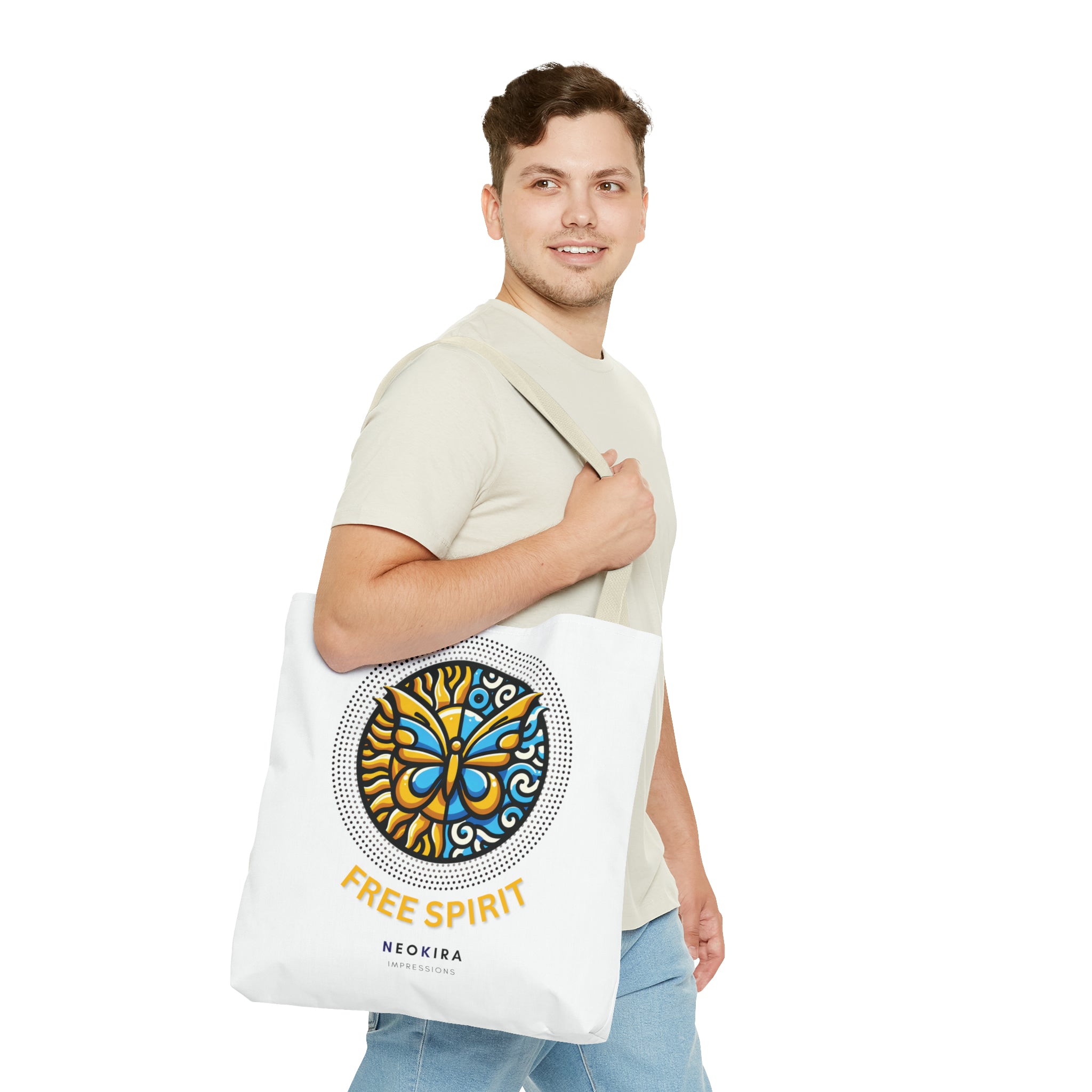 FREE SPIRIT Tote Bag Tote Bag Printify   