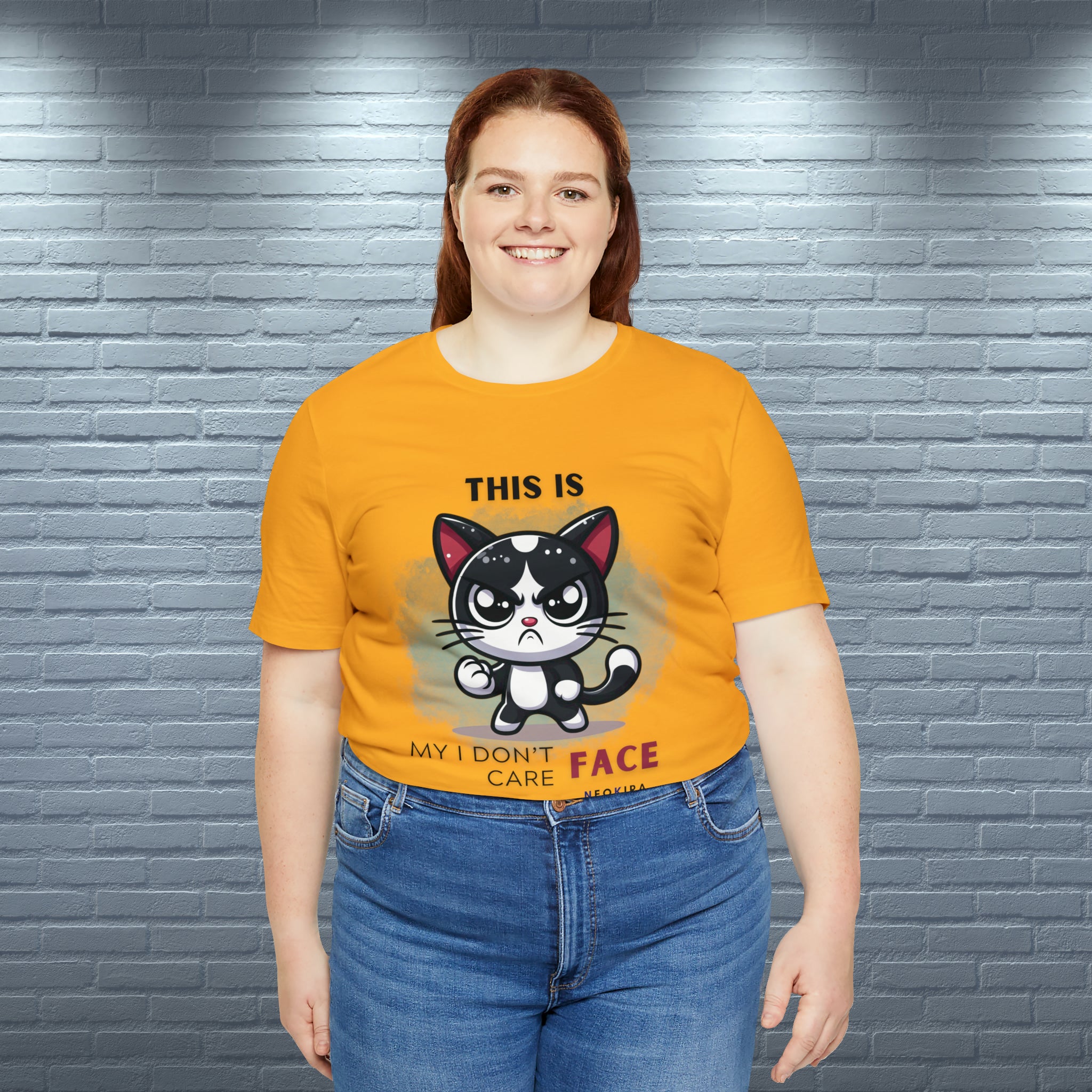 THIS IS MY I DON'T CARE FACE Unisex Jersey Short Sleeve Tee - NeoKira Unlimited