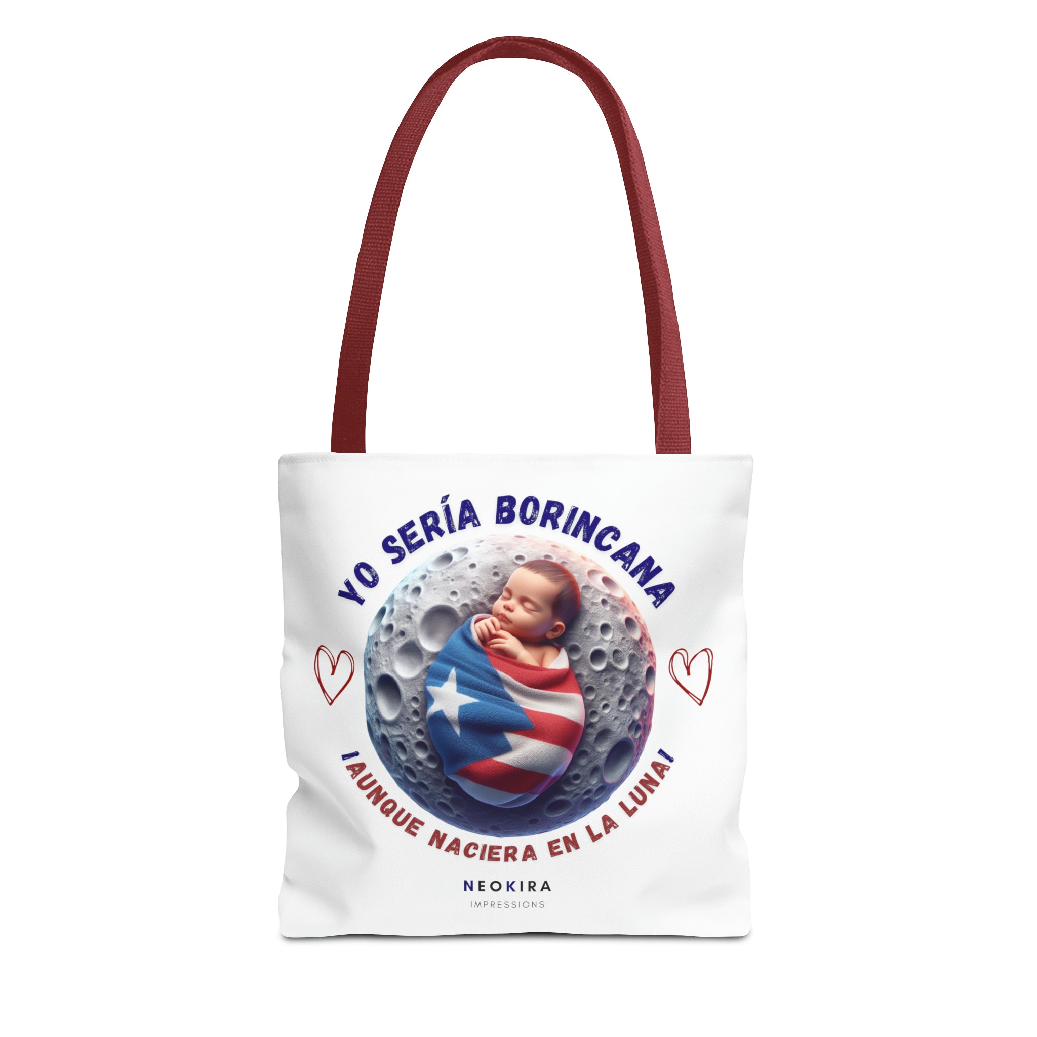 YO SERIA BORINCANA AUNQUE... Tote Bag Tote Bag Printify 13