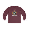 TIME TO WINE DOWN Men Ultra Cotton Long Sleeve Tee Long-sleeve Tee Printify S Maroon 