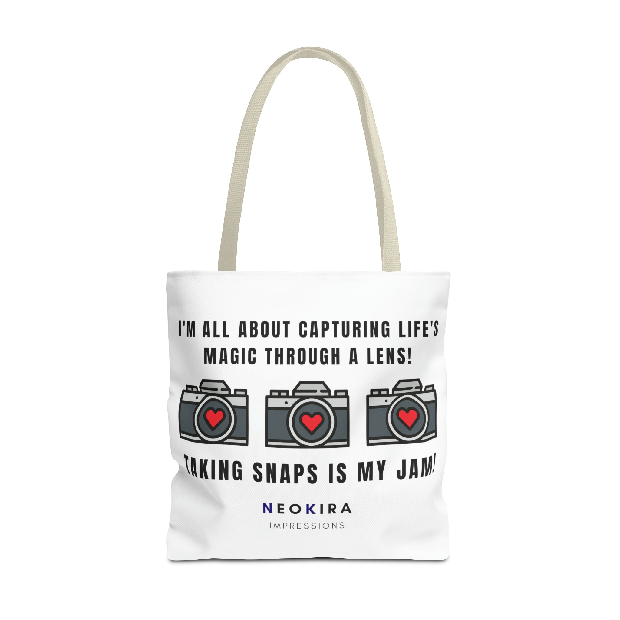 TAKING SNAPS IS MY JAM Tote Bag Tote Bag Printify 18