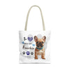 FRENCHIE Tote Bag Tote Bag Printify   