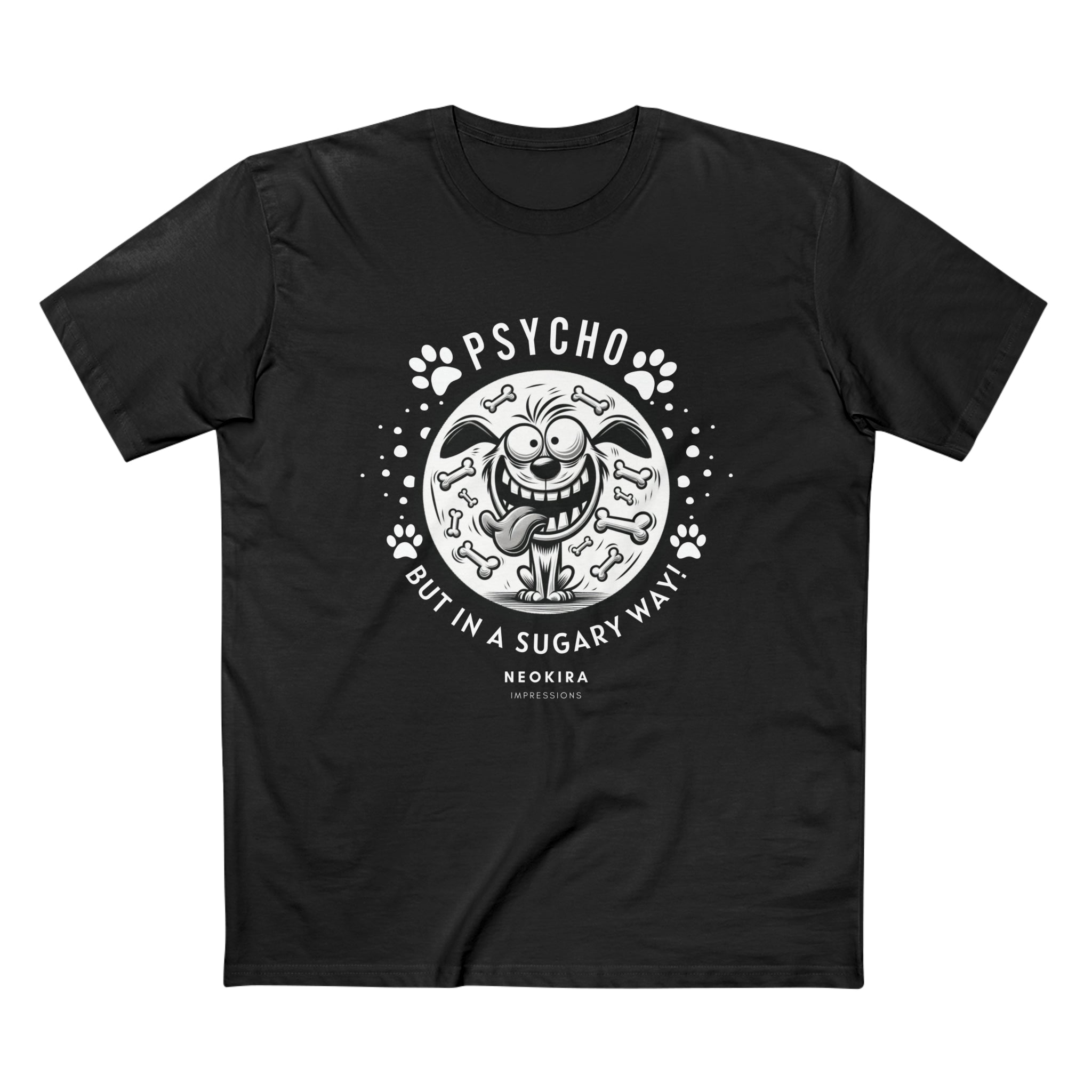 PSYCHO Men's Staple Tee T-Shirt Printify Black S 