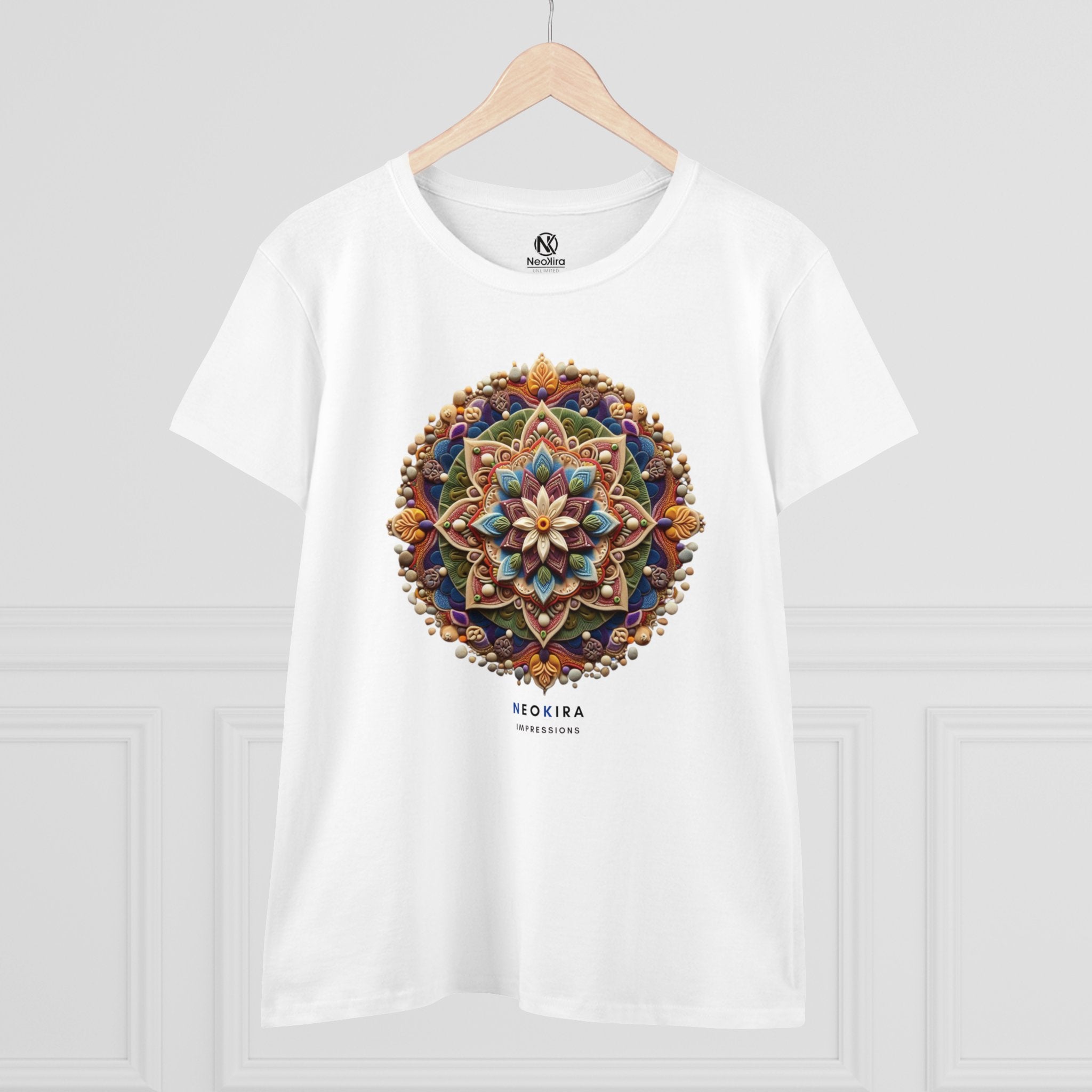 MANDALA Women's Midweight Cotton Tee T-Shirt Printify   