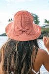 Bow Accent Bucket Sunhat Sun Hats Aili's Corner   