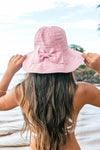 Bow Accent Bucket Sunhat Sun Hats Aili's Corner   