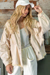 POL Fringe Distressed Oversized Jacket Jacket POL   