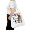 FRENCHIE Tote Bag Tote Bag Printify 18" × 18'' White 