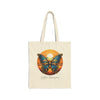 BUTTERFLY Cotton Canvas Tote Bag Tote Bag Printify Natural 15" x 16" 