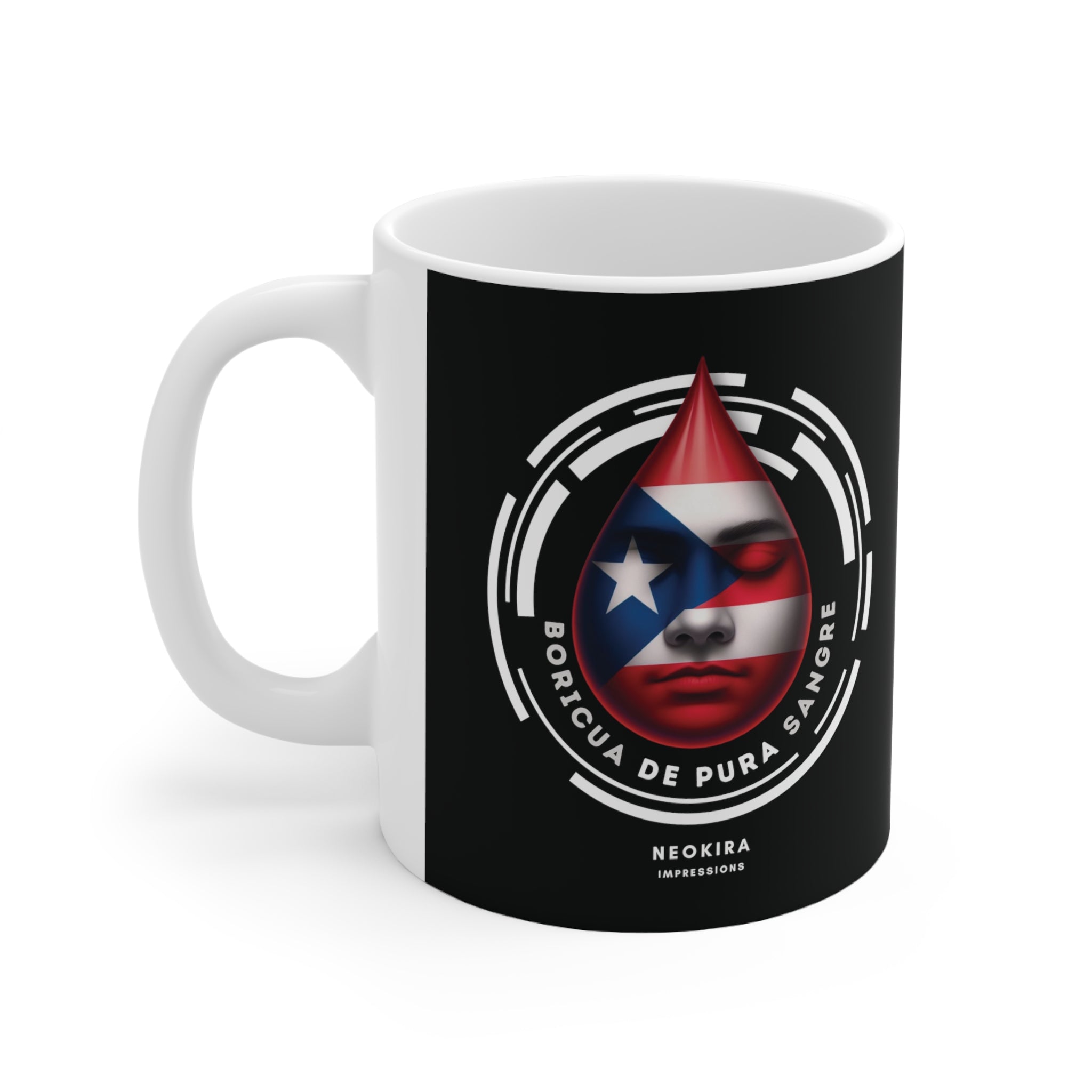 BORICUA DE PURA SANGRE Ceramic Mug 11oz 11oz Mug Printify   