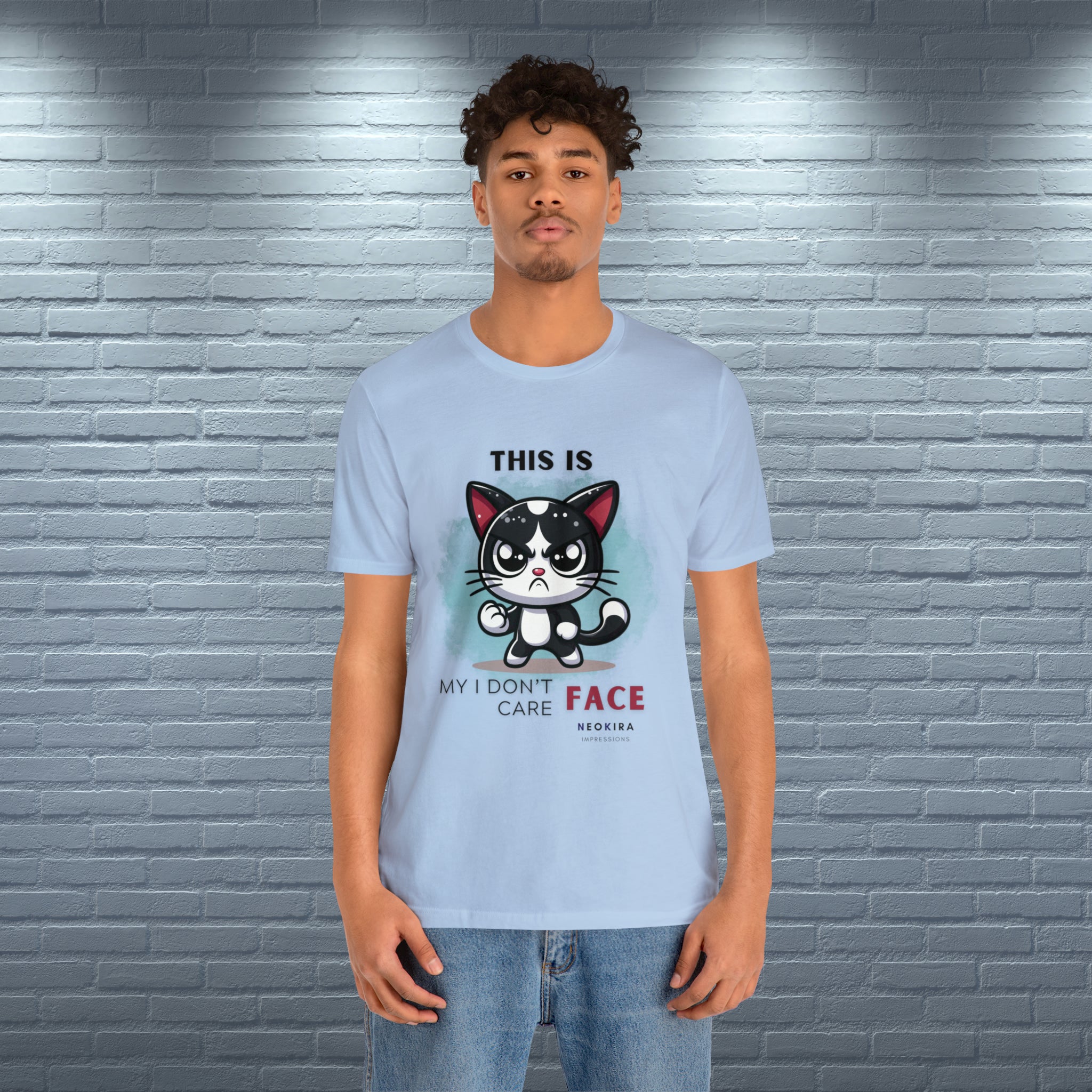 THIS IS MY I DON'T CARE FACE Unisex Jersey Short Sleeve Tee - NeoKira Unlimited