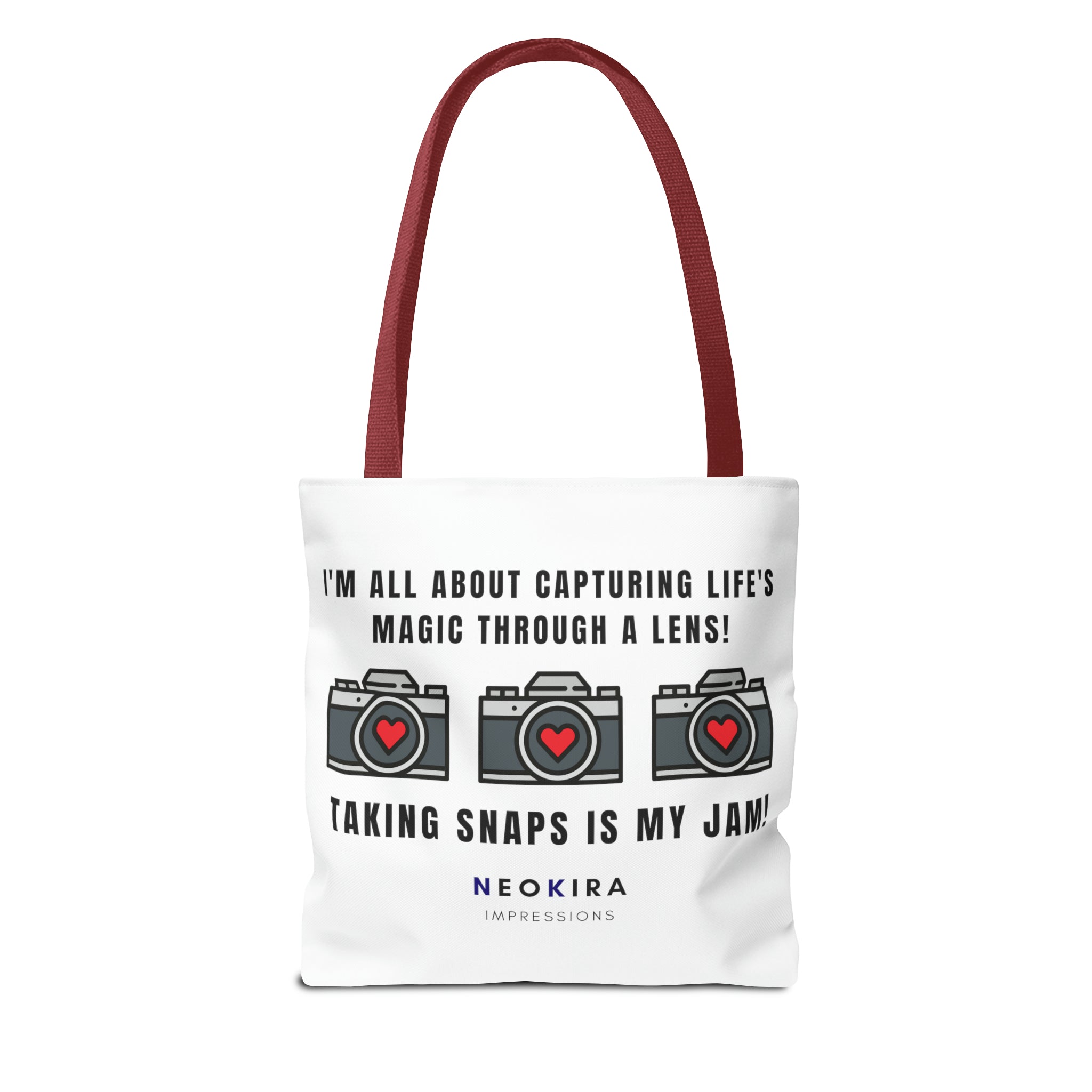 TAKING SNAPS IS MY JAM Tote Bag Tote Bag Printify   