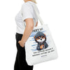 SHH Tote Bag Tote Bag Printify 18" × 18'' White 