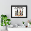 EL VINO ES VIDA Framed Horizontal Poster Poster Printify 16″ x 12″ Black 