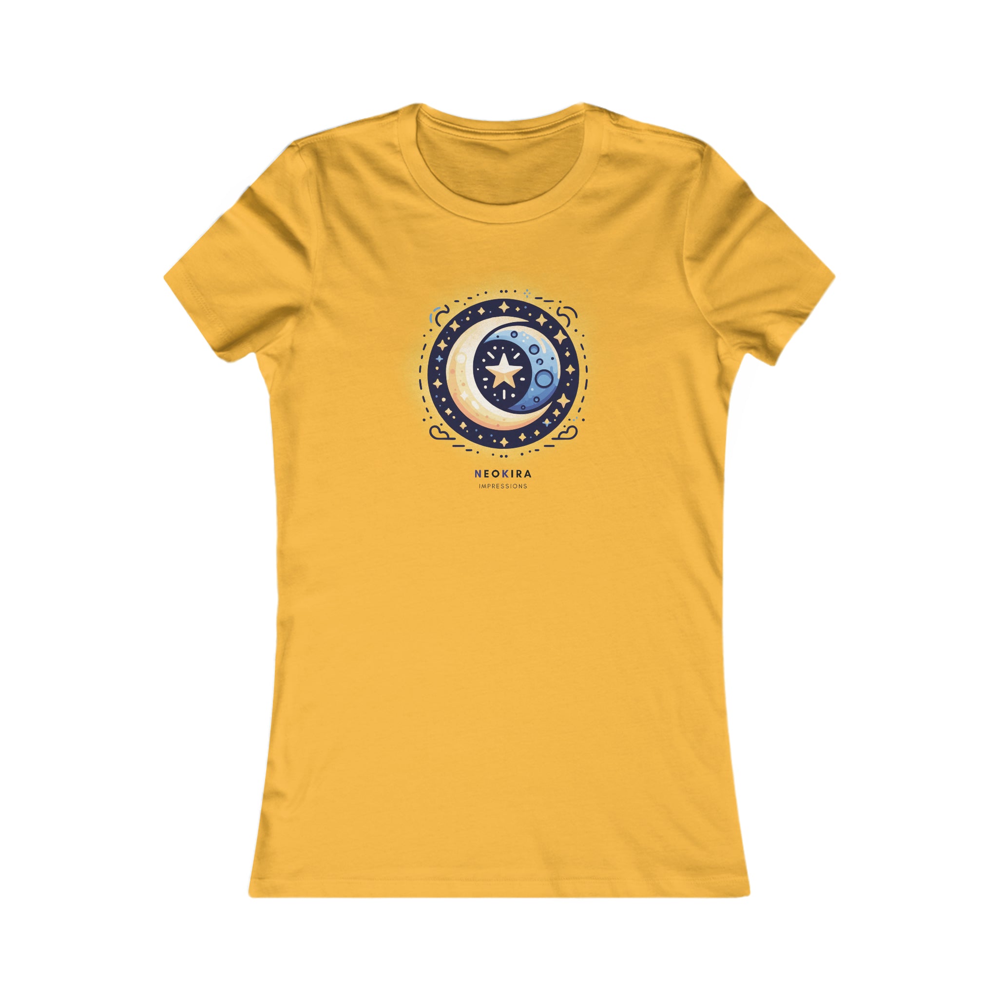 MOON AND STARS I Women's Favorite Tee T-Shirt Printify S Gold 