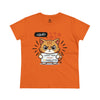 Llegué Tarde Women's Midweight Cotton Tee T-Shirt Printify Orange S 