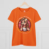 EL CHOCOLATE ES LA SOLUCION Women's Midweight Cotton Tee T-Shirt Printify Orange S 