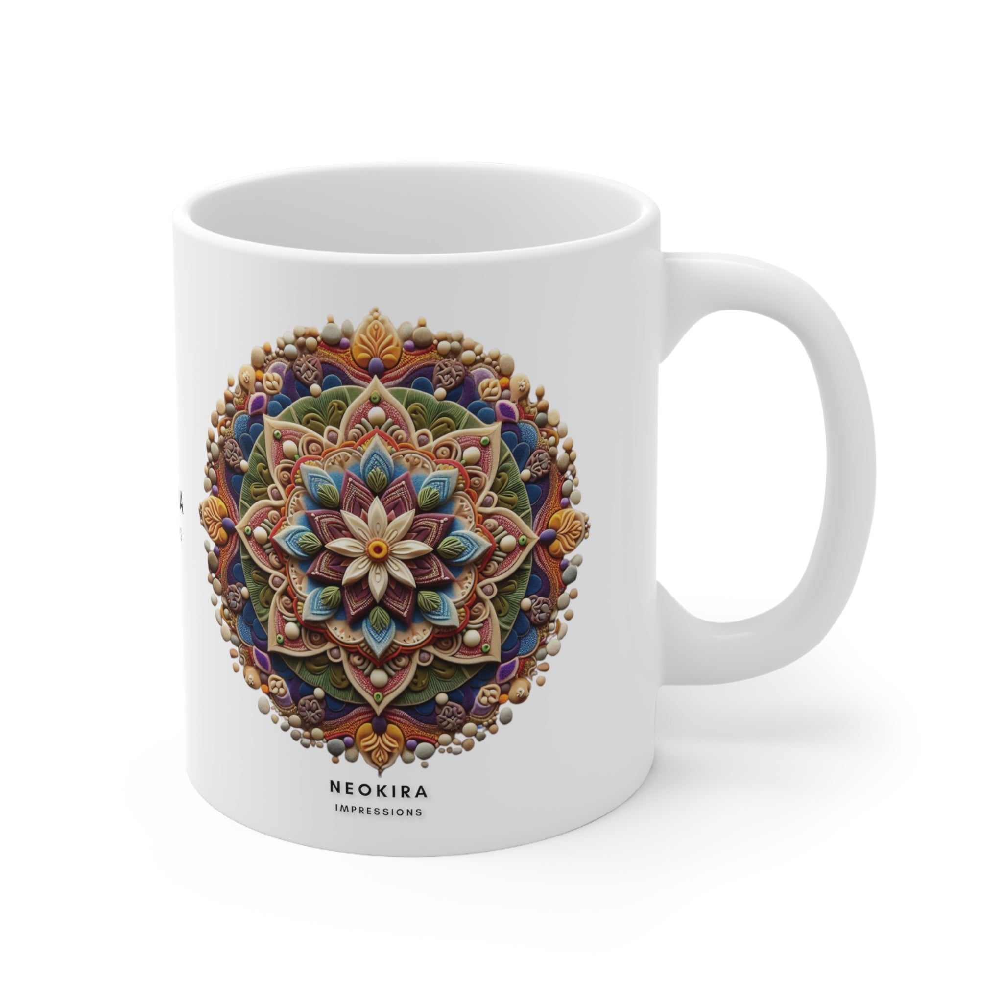 MANDALA Ceramic Mug 11oz 11oz Mug Printify   